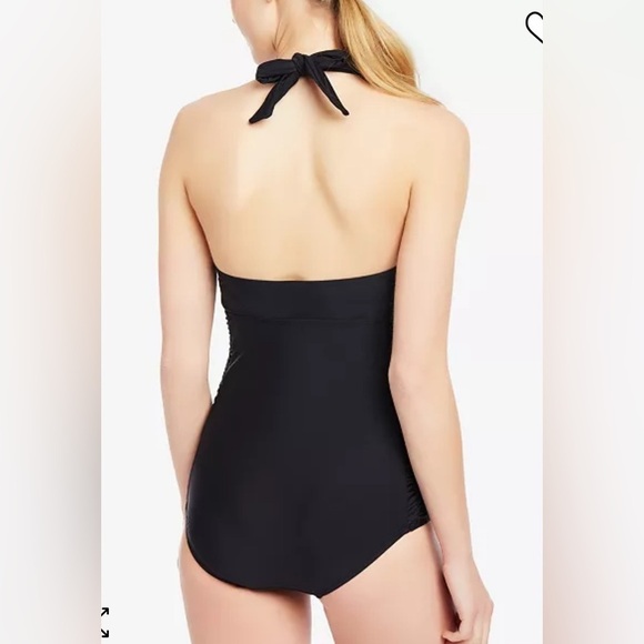 Motherhood Maternity Beach Bump™ Smocked Waist One-Piece Swimsuit Size Medium - Picture 3 of 7